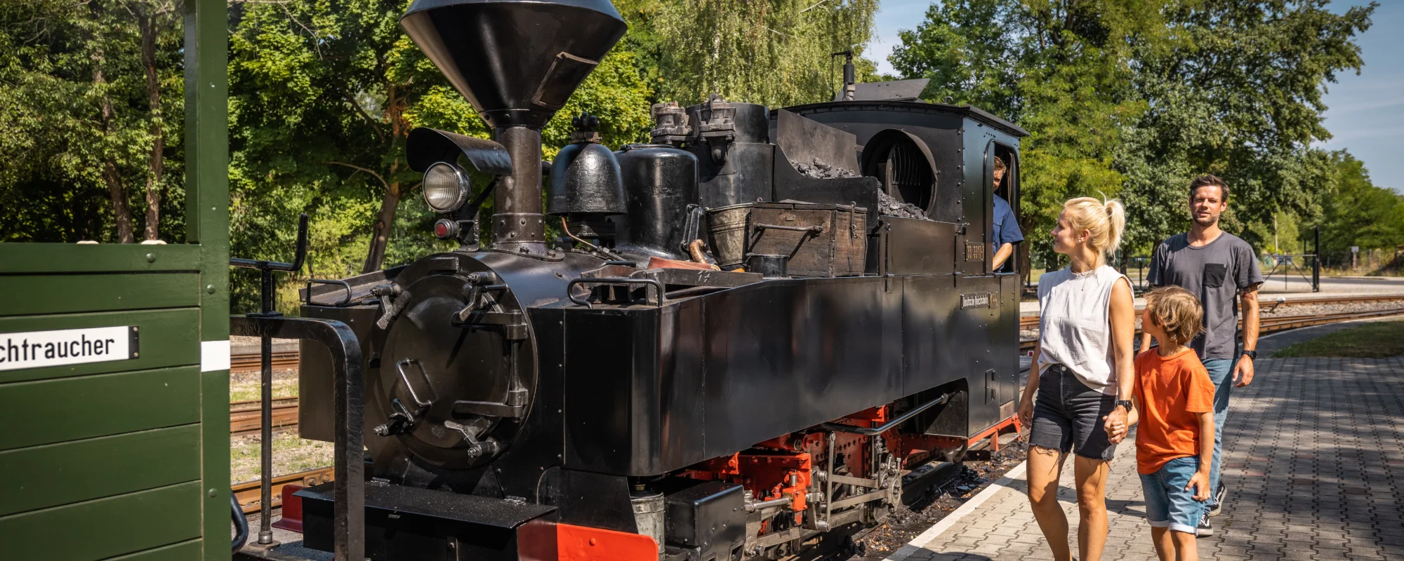 Dampfzug der Waldeisenbahn Muskau