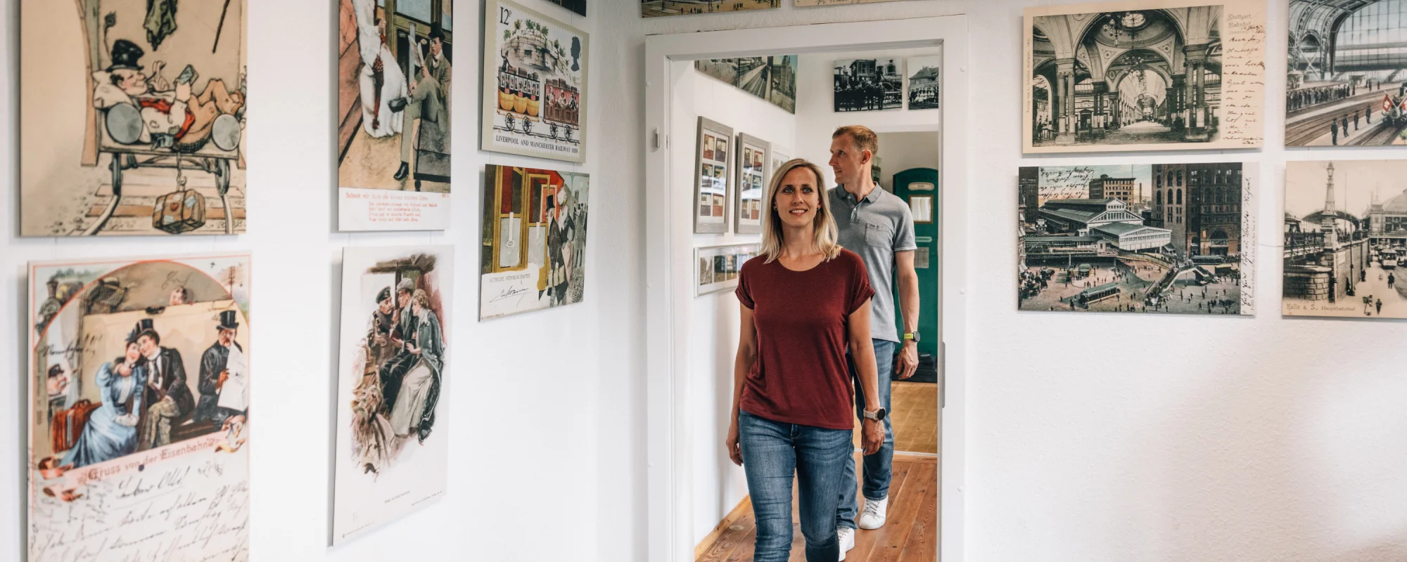 Eisenbahn-Postkarten-Museum im Bf Oschatz S&uuml;d